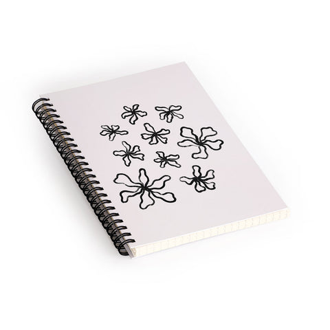 Alisa Galitsyna Dancing Flowers Spiral Notebook