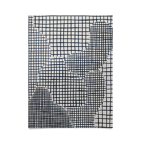 Alisa Galitsyna Dark Blue Grid Pattern Poster