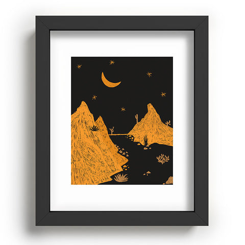 Alisa Galitsyna Desert night landscape Recessed Framing Rectangle