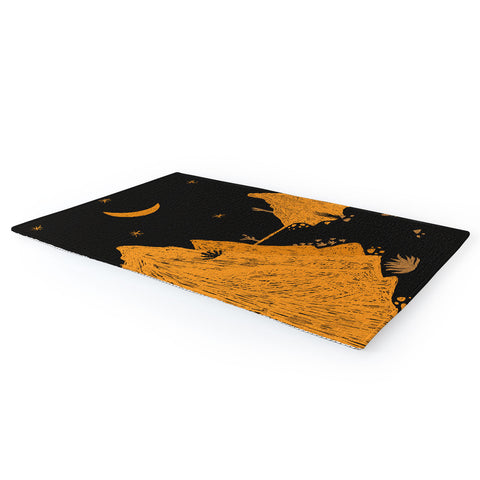Alisa Galitsyna Desert night landscape Area Rug