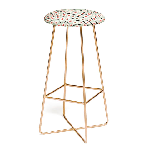 Alisa Galitsyna Dots and Flowers 1 Bar Stool