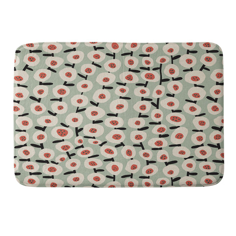 Alisa Galitsyna Dots and Flowers 1 Memory Foam Bath Mat