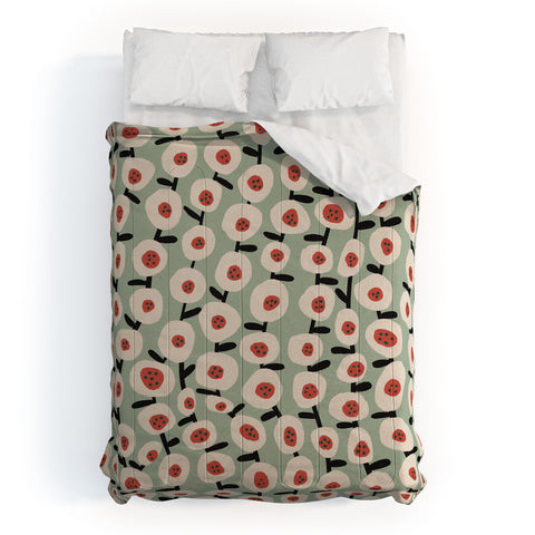 Alisa Galitsyna Dots and Flowers 1 Comforter