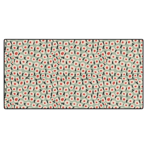 Alisa Galitsyna Dots and Flowers 1 Desk Mat