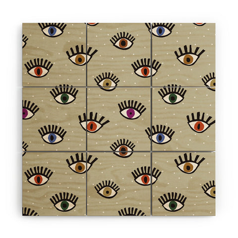 Alisa Galitsyna Eyes 1 Wood Wall Mural