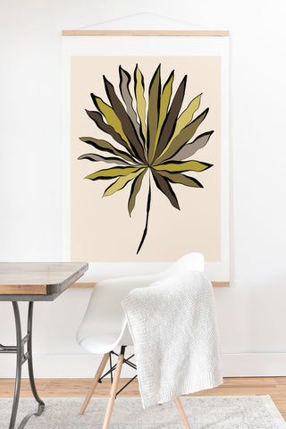 Alisa Galitsyna Fan Palm Leaf Art Print And Hanger