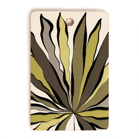 Alisa Galitsyna Fan Palm Leaf Cutting Board Rectangle