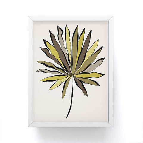 Alisa Galitsyna Fan Palm Leaf Framed Mini Art Print