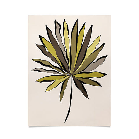 Alisa Galitsyna Fan Palm Leaf Poster