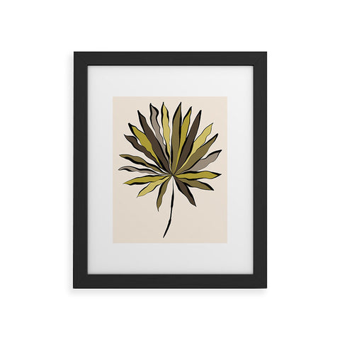 Alisa Galitsyna Fan Palm Leaf Framed Art Print