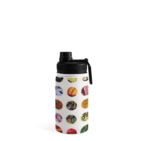 Alisa Galitsyna Floral Circles Paper Pattern Water Bottle