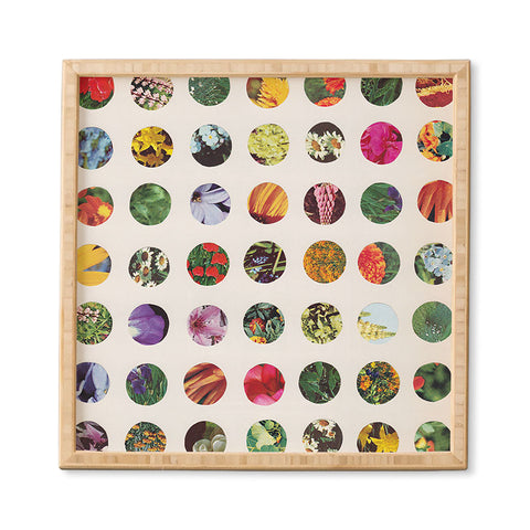 Alisa Galitsyna Floral Circles Paper Pattern Framed Wall Art