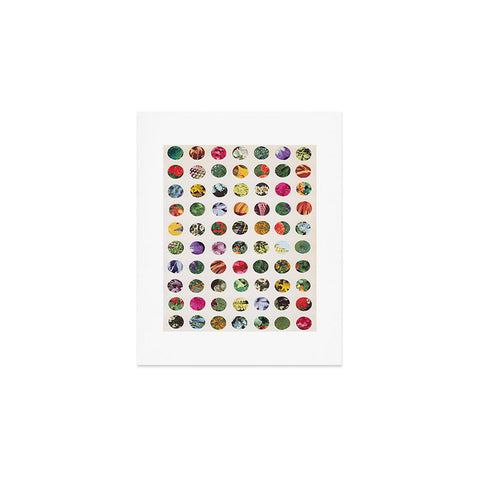 Alisa Galitsyna Floral Circles Paper Pattern Art Print