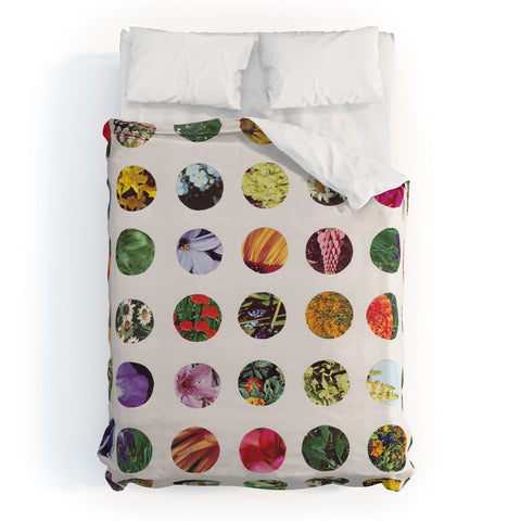 Alisa Galitsyna Floral Circles Paper Pattern Duvet Cover