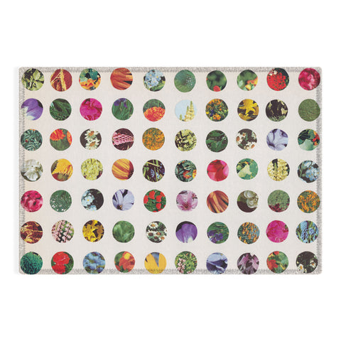 Alisa Galitsyna Floral Circles Paper Pattern Outdoor Rug