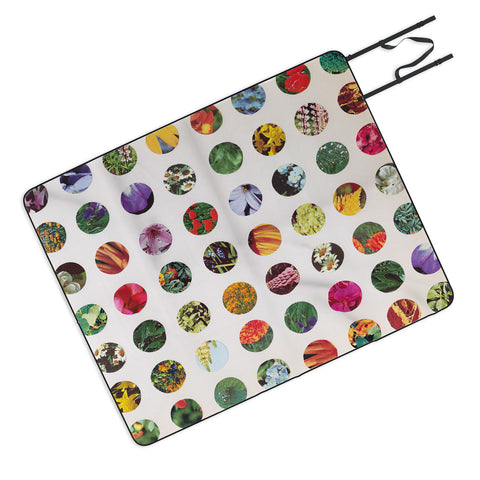Alisa Galitsyna Floral Circles Paper Pattern Picnic Blanket