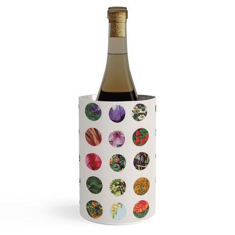 Alisa Galitsyna Floral Circles Paper Pattern Wine Chiller