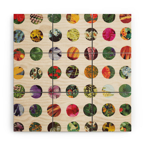 Alisa Galitsyna Floral Circles Paper Pattern Wood Wall Mural