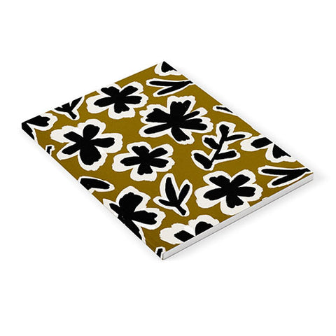 Alisa Galitsyna Florals on Olive Background Notebook