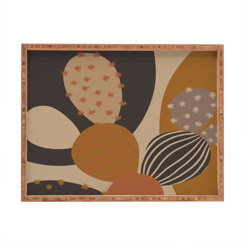 Alisa Galitsyna Flowering Cactus 2 Rectangular Tray