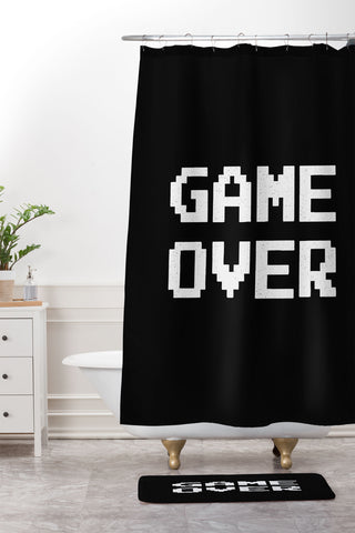 Alisa Galitsyna Game Over I Shower Curtain And Mat