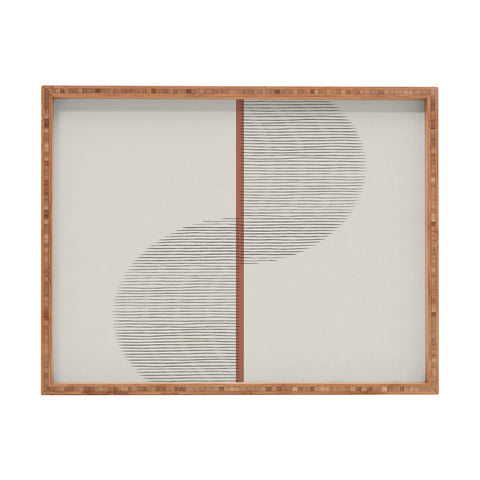Alisa Galitsyna Geometric Composition II Rectangular Tray