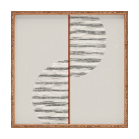 Alisa Galitsyna Geometric Composition II Square Tray