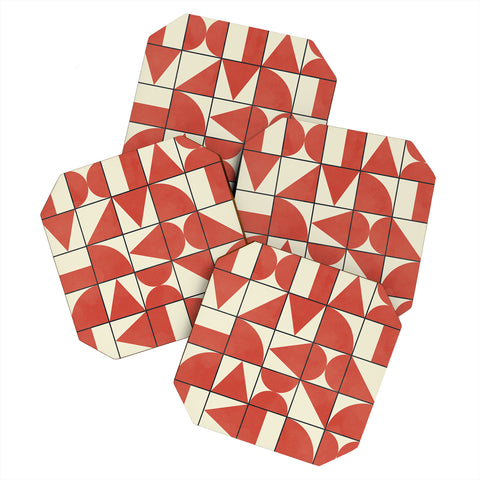 Alisa Galitsyna Geometric Puzzle 1 Coaster Set