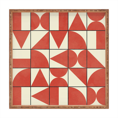 Alisa Galitsyna Geometric Puzzle 1 Square Tray