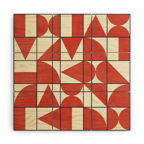 Alisa Galitsyna Geometric Puzzle 1 Wood Wall Mural