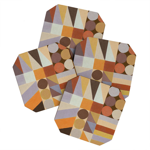 Alisa Galitsyna Geometric Shapes Colors 1 Coaster Set