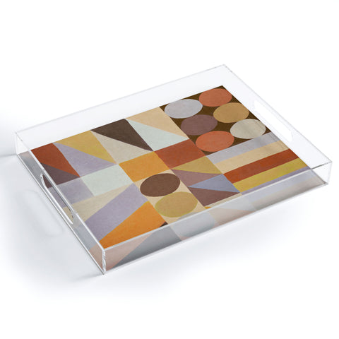Alisa Galitsyna Geometric Shapes Colors 1 Acrylic Tray