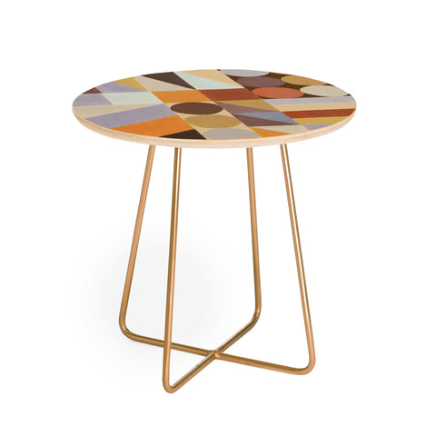 Alisa Galitsyna Geometric Shapes Colors 1 Round Side Table