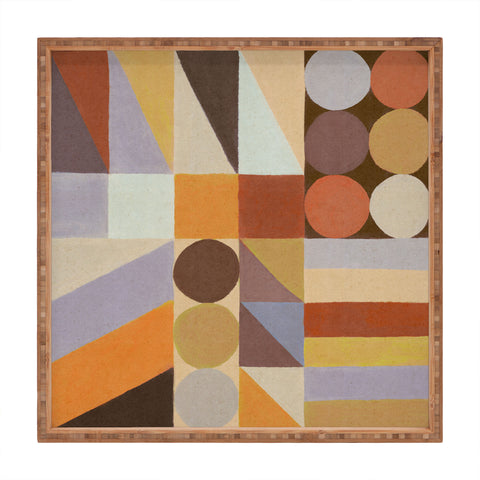 Alisa Galitsyna Geometric Shapes Colors 1 Square Tray