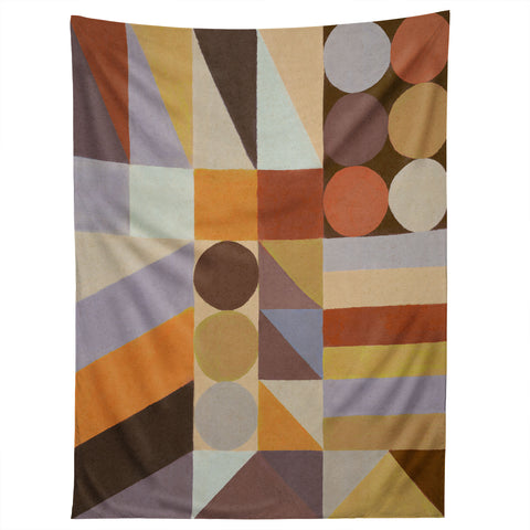Alisa Galitsyna Geometric Shapes Colors 1 Tapestry