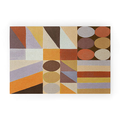 Alisa Galitsyna Geometric Shapes Colors 1 Welcome Mat