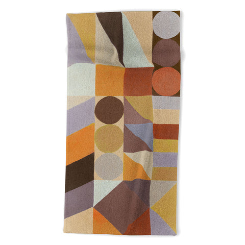 Alisa Galitsyna Geometric Shapes Colors 1 Beach Towel