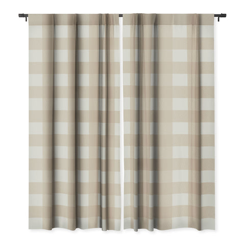 Alisa Galitsyna Gingham Cloth Beige Checks Blackout Non Repeat