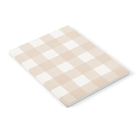Alisa Galitsyna Gingham Cloth Beige Checks Notebook