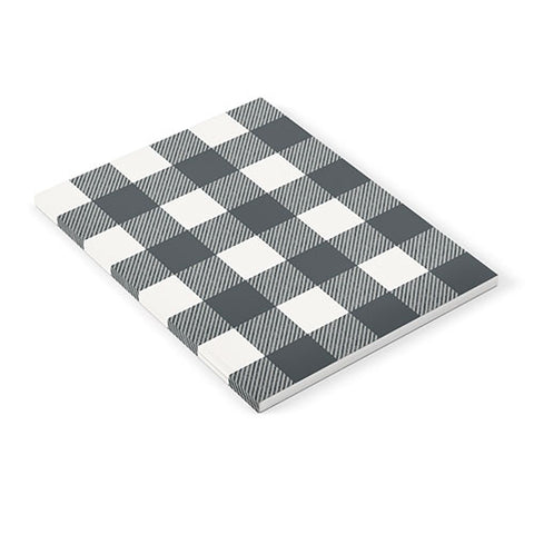Alisa Galitsyna Gingham Cloth Charcoal Checks Notebook