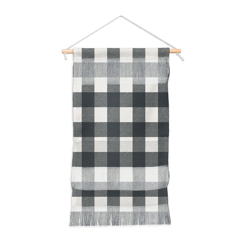 Alisa Galitsyna Gingham Cloth Charcoal Checks Wall Hanging Portrait