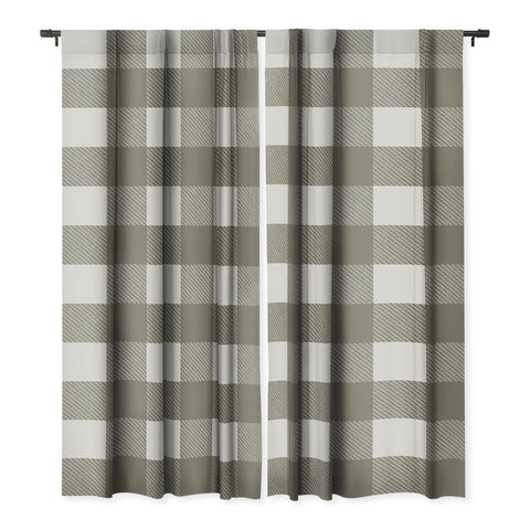 Alisa Galitsyna Gingham Cloth Olive Checks Blackout Non Repeat