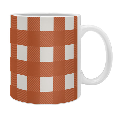 Alisa Galitsyna Gingham Cloth Red Checks Coffee Mug