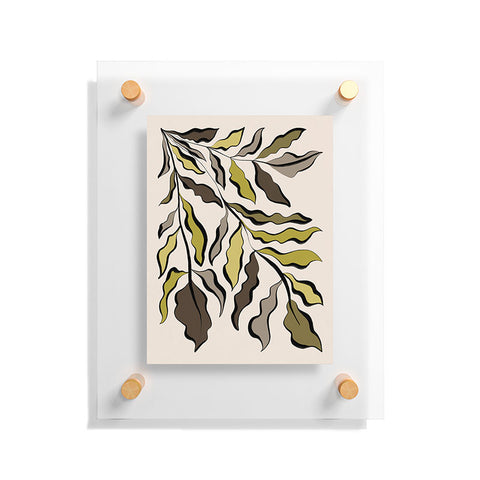 Alisa Galitsyna Green Leaves 2 Floating Acrylic Print