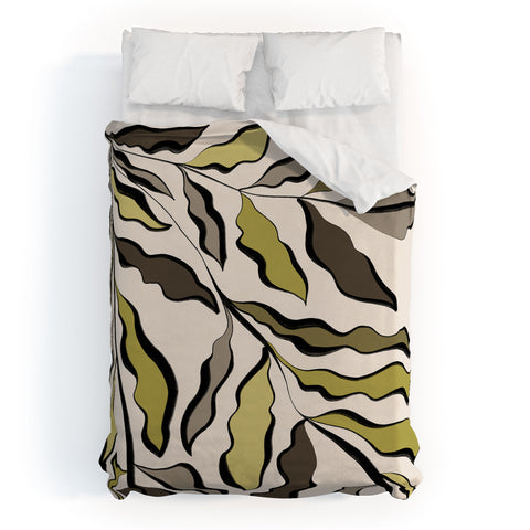 Alisa Galitsyna Green Leaves 2 Duvet Cover