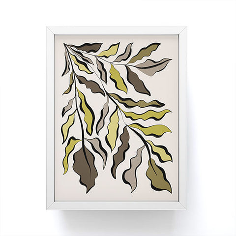 Alisa Galitsyna Green Leaves 2 Framed Mini Art Print