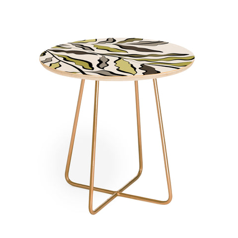 Alisa Galitsyna Green Leaves 2 Round Side Table