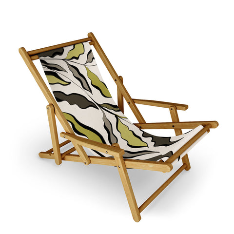 Alisa Galitsyna Green Leaves 2 Sling Chair
