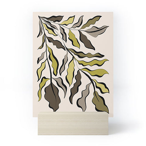 Alisa Galitsyna Green Leaves 2 Mini Art Print