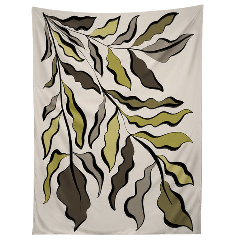 Alisa Galitsyna Green Leaves 2 Tapestry